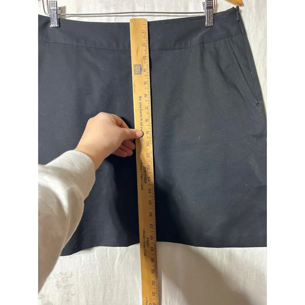 Adidas Skort 12 Black Climacool Pockets Side Zip Shorts Skirt Tennis Pickleball